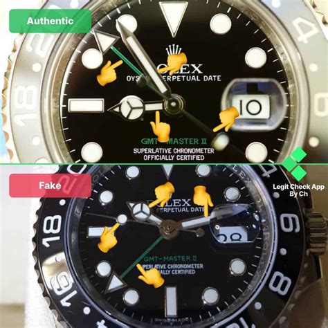 rolex gmt 2 fake vs real|how to detect a fake rolex.